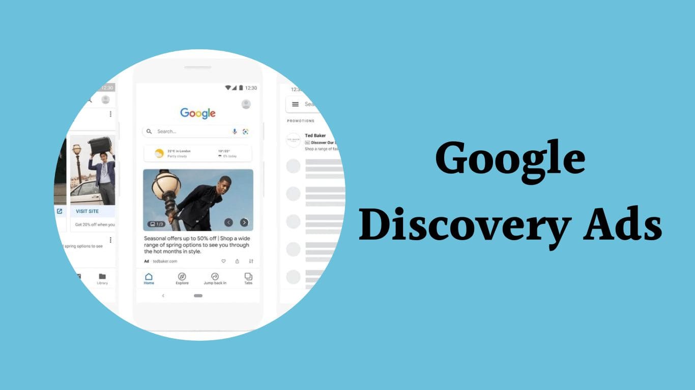 Discovery ads appear in Google Discover, Gmail, and YouTube’s mobile home feed.
